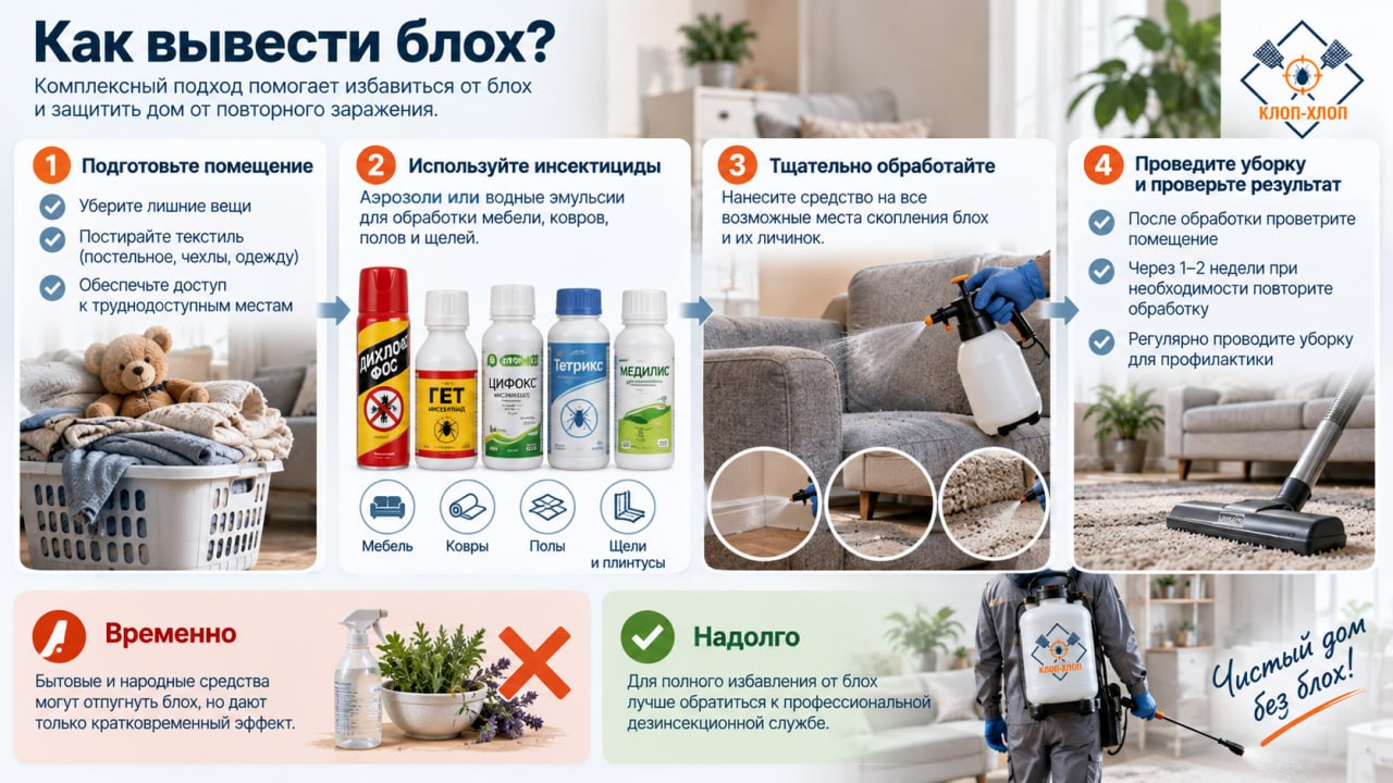 Как вывести блох
